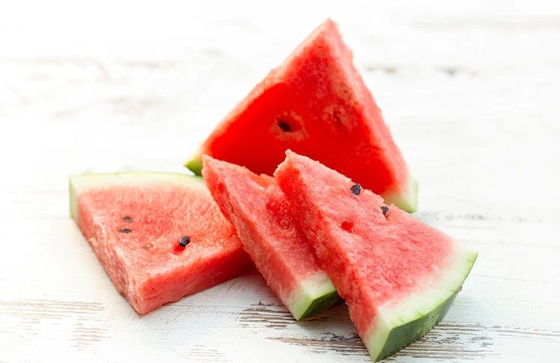 Sweet juicy watermelon, like Starburst candy. 