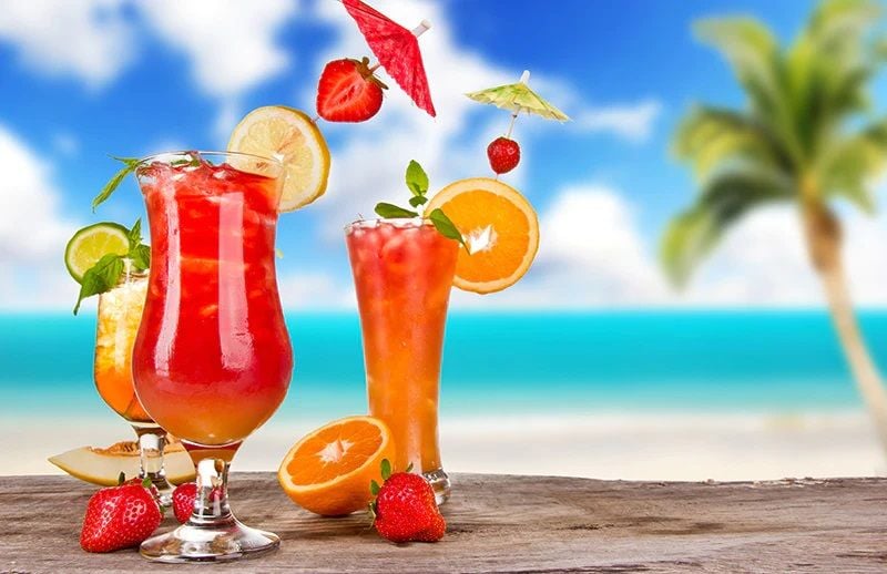 Based on the popular drink - cranberry, orange and peach.